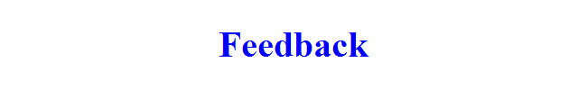 Feedback