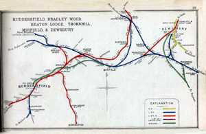Mirfield Rail Map 1920