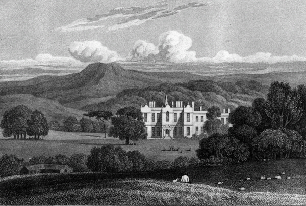 Kirklees Hall 19th century drawing.